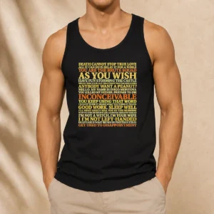 Happy Original The Princess Bride Movie Quotes Collage Tank Top