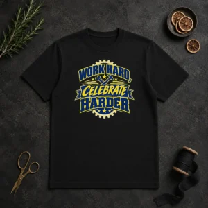 Good Labour Day Work Hard Celebrate Harder Vector