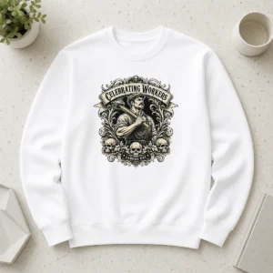 Nice Top Labour Day Celebration Workers Gothic Tattoo Sweater