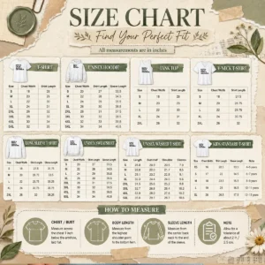 Size chart for Nice Save A Drum Bang A Drummer Drums Percussion with measurements in inches and cm