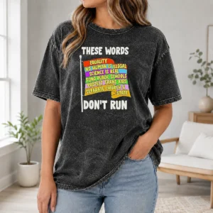 Awesome Equality No Human Is Illegal Science Is Real Fund Public Schools Protect Trans printed on a soft washed t shirt