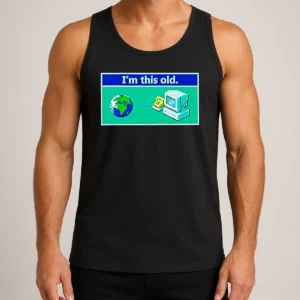 Top I'M This Old Geek Tank Top