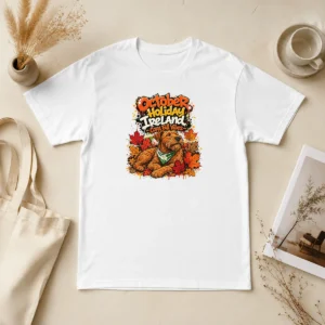 Official Nice October Holiday Ireland Cozy Fall Graffiti