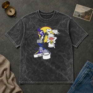 Official Tribal Zodak Graffiti Artist Streetwear Graphic Washed T-Shirt