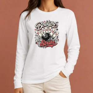 Hot Top Bowling For Strike Tattoo Long Sleeve Shirt