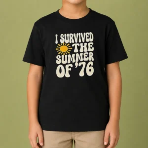 Happy Good I Survived The Summer Of '76 1976 Vintage Kids T-Shirt