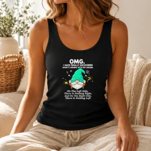 Hot Gnome Brain Discovery Cartoon Tank Top