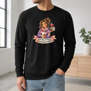 Hot Premium Back To School Funny Teacher Girls Watercolor Graphic Long Sleeve Shirt