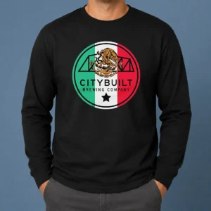 Funny Citybuilt Brewing Company Mexico Flag Eagle Long Sleeve Shirt