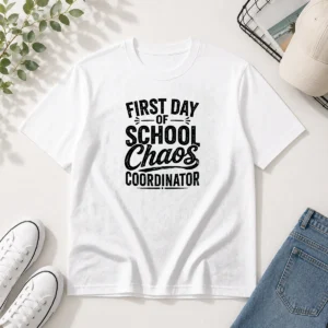 Official First Day Of School Chaos Coordinator Silhouette