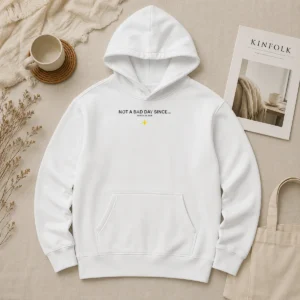Original Not A Bad Day Since March 26 2026 Hoodie in dark gray with front pocket and drawstring hood