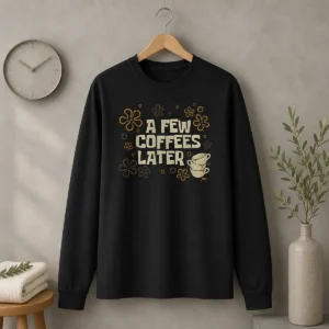 Funny A Few Coffees Later Long Sleeve Shirt