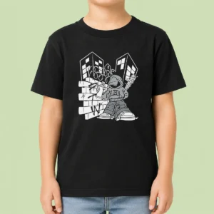 Good Y2K Streetwear Graffiti Spray Paint Character Urban Aesthetic Kids T-Shirt
