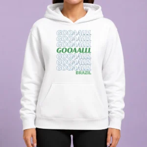 Top Brazil Soccer Fan Gear Gooaaalll Hoodie