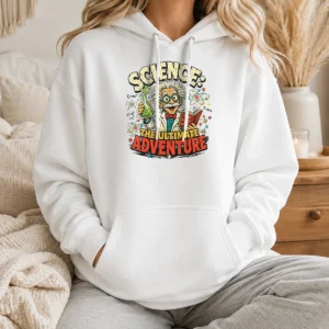 Hot Science The Ultimate Adventure Retro Distressed Hoodie