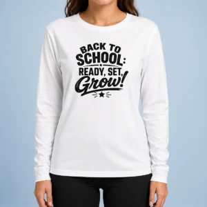 Good Back To School Motivational Silhouette Students Long Sleeve Shirt