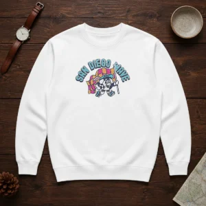 Good San Diego Wave Mascot Soccer Ball Character Sweater