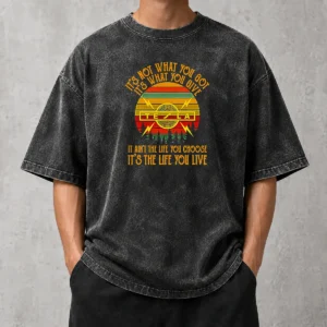Premium It'S Not What You Got Its What You Give Tesla Washed T-Shirt