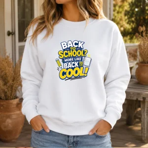 Premium Back To School Typography With Relatable Sass Sweater