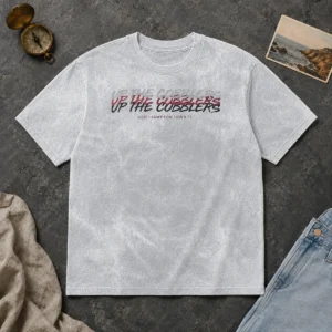 Top Up The Cobblers Northampton Town FC EFL washed t shirt in faded red with club logo
