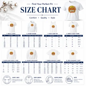 Size chart for Nice Best Grandkids Ever Vintage Style with measurements in inches and cm