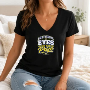 Good Back To School Motivational Vector Students V-Neck Shirt