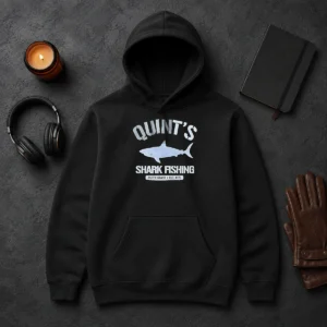 Awesome Quint'S Shark Fishing Amity Island Est 1975 Detailed Shark Hoodie