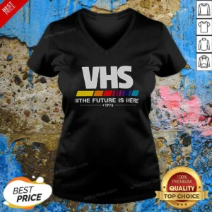Pretty Top VHS The Future Is Here V-Neck Shirt