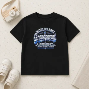 Pretty Grandparents Day Legendary Since Day One Y2K Kids T-Shirt