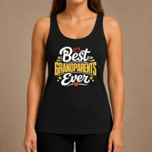 Top Best Grandparents Ever Silhouette Tank Top