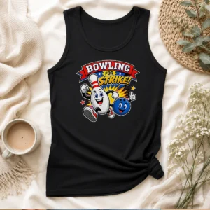 Pretty Bowling For Strike Cheerful Mascot Tank Top