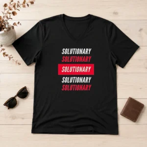 Awesome Good Solutionary Solutionary Solutionary Solutionary Solutionary Solutionary V-Neck Shirt