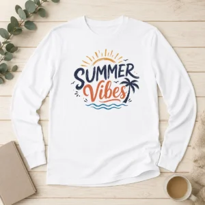 Good Official Summer Vibes Beach Lovers And Sun Seekers Long Sleeve Shirt