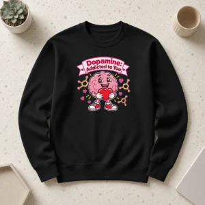 Hot Premium Cute Dopamine Addicted To You Love Sweater