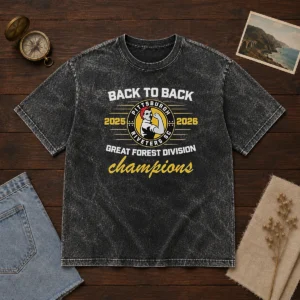 Nice Pittsburgh Riveters SC Back To Back Green Forest Champs Washed T-Shirt