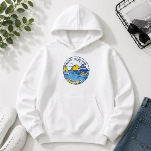 Pretty University Of Delaware Newark DE Coastal Emblem Hoodie
