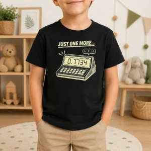 Funny Calculator Hell 0.7734 Geek Kids T-Shirt