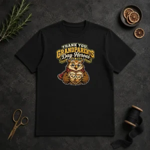 Pretty Grandparents Day Gratitude Owl Mascot