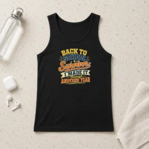 Top Back To School Survivor Vintage For Proud Students Tank Top