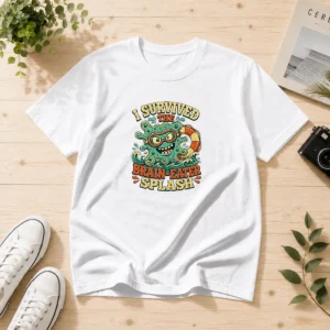 Good Vintage Brain Eater Splash Survivor Retro Copy