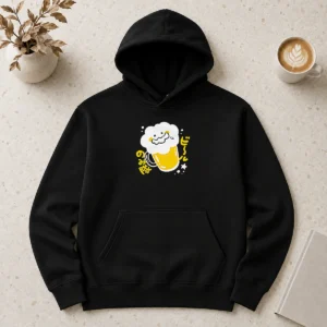 Pretty Beer Drinking Squad Beer Character Kawaii Hoodie