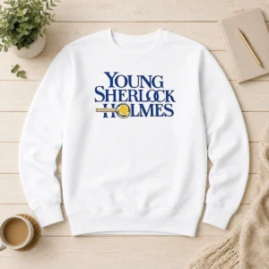 Funny Young Sherlock Holmes Movie Logo 1985 Film Sweater