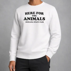 Awesome Hot Here For The Animals Indiana State Fair Sweater
