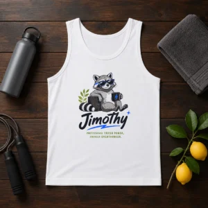 Original Jimothy The Trash Panda Funny Racoon Meme Tank Top