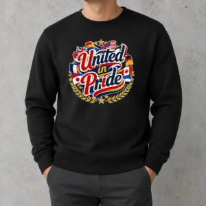 Awesome United In Pride National Flag Typography Sweater