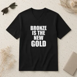 Top Bronze Is The New Gold V-Neck Shirt
