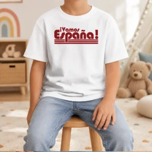 Premium Vamos Espana Spanish Flag Spain Pride Kids T-Shirt