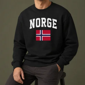 Hot Funny Norge Flag Norway Norwegian Souvenir Sweater
