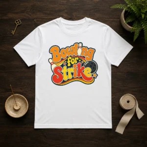 Funny Bowling For Strike Groovy Retro