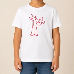 Awesome Statue Of Liberty New York City Sketch Art Doodle Minimal Line Drawing Kids T-Shirt